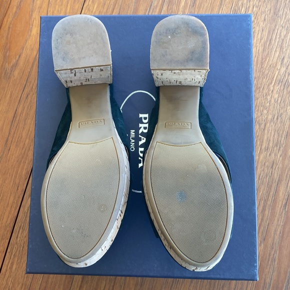 Prada Suede & Cork platform sandals - Picture 4 of 5